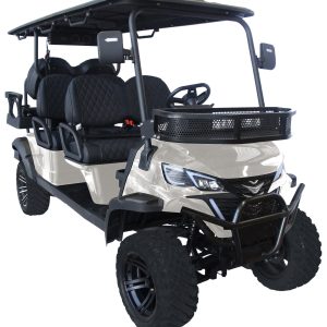TrailMaster TBM X6 6-seater Electric Golf Cart in grey, 5kW Lithium Battery