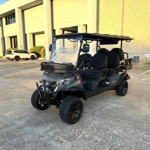 TrailMaster TBM X6 6-seater Electric Golf Cart in pearl, 5kW Lithium Battery