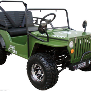 Willys Style Jeep Go Kart, 125cc Gas Engine, 3-speed with Reverse, Ages 12 and up